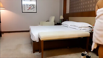 Chinese Escort Gets Off In Hotel Room